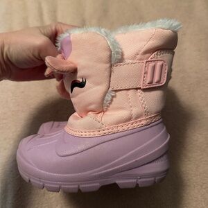 Pink and Purple Kids Winter Boots